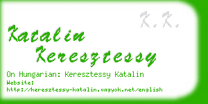 katalin keresztessy business card
